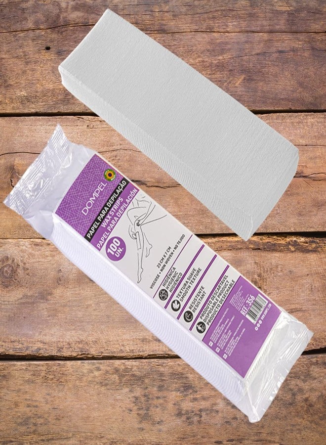 دومبيل شرائط دومبل غير المنسوجة، شرائط الشمع، شرائط إزالة الشعر بالشمع، 7 سم × 23 سم، موديل 356 (100 شريط) - Image 5